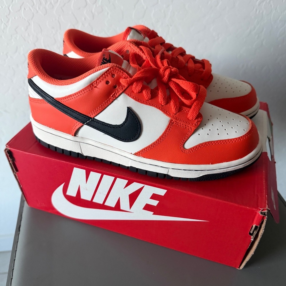 Nike Sz 7Y/ 8.5 Women's Dunk Low Halloween 2022/Phantom/Safety Orange DH9765 003